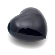 FORMA CORAZON | Piedra Forma Corazon Obsidiana Negro 45 x45 x15 mm