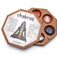PIEDRAS CHACKRAS | Set de Chakras (Caja Madera Octogonal)