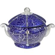 SOPERAS, TINAJAS, CERAMICA-BARRO | Sopera Ceramica Bombonera Decorada 30 x 21 cm Azul (Yemanja)