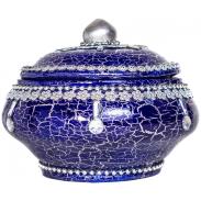 SOPERAS, TINAJAS, CERAMICA-BARRO | Sopera Ceramica Decorada 23 x 20 cm Azul (Yemanja)