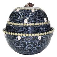 SOPERAS, TINAJAS, CERAMICA-BARRO | Sopera Ceramica Decorada Azul 24 x 24 cm (Nanu, Yemanja)