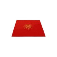TAPETES | Tapete Terciopelo Sol  80 x 80 cm (Color: Rojo)