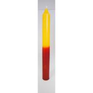 BUJIAS BI COLOR | VELA Bujia Bi-Color Amarillo-Rojo 20 x 2 cm (P24)