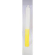 BUJIAS BI COLOR | VELA Bujia Bi-Color Blanco-Amarillo 20 x 2 cm (P24)