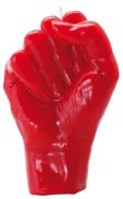 VELAS FORMA | Vela Forma Mano 14 cm (Rojo)