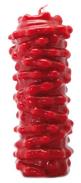 VELAS FORMA | Vela Forma Mil Nudos 17 cm (Rojo) (Blister)