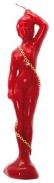 VELAS FORMA | Vela Forma Mujer Encadenada 23 cm (Roja)