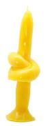 VELAS FORMA | Vela Forma Nudo Ochun 20 cm (Amarillo)