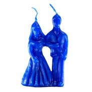 VELAS FORMA | Vela Forma Parejita Matrimonio 10 cm (Azul)