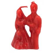 VELAS FORMA | Vela Forma Parejita Matrimonio 10 cm (Rojo)