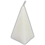 VELAS FORMA | Vela Forma Piramide Mediana 13 cm (Blanco)