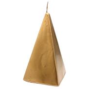 VELAS FORMA | Vela Forma Piramide Mediana 13 cm (Dorado)
