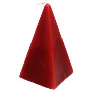 VELAS FORMA | Vela Forma Piramide Mediana 13 cm (Rojo)