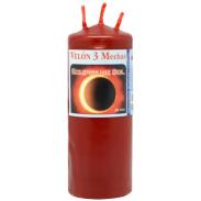 VELAS FORMA | VELON 3 Mechas Eclipse de Sol (Rojo) 14 x 5.5 cm (2 Colores)