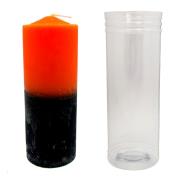 BI COLOR | VELON Naranja Negro 14 x 5.5 cm (Con Tubo Protector)*