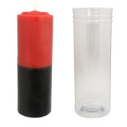 BI COLOR | Velon Premium Rojo Negro 14 x 5.5 cm (Con Tubo Protector)