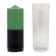 BI COLOR | Velon Premium Verde Negro 14 x 5.5 cm (Con Tubo Protector)