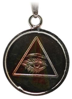 VARIOS ORIGENES DEL MUNDO | Amuleto Ojo Que Todo lo Ve con Tetragramaton 2.5 cm