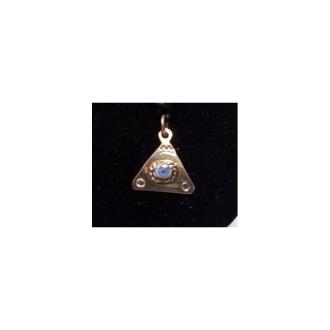 OJO TURCO | Amuleto Ojo Turco Peltre Triangulo 2 cm