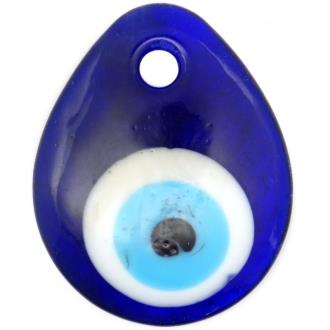 OJO TURCO | Amuleto Proteccion Ojo Turco Cristal Lagrima 5 x 4 cm (Para Colgar)