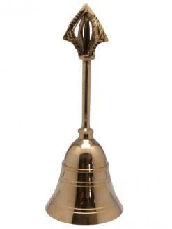 CAMPANAS | Campana Bronce mediana con Corona bronce (18 cm)
