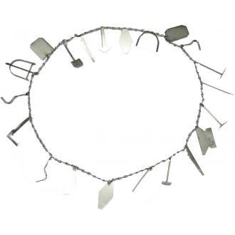 COLLARES METAL | Collar Santeria Metal Achaba 60 cm. (Herramientas Grandes)(HAS)