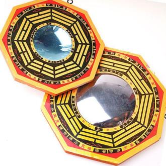BRUJULAS | Espejos Pakua Feng Shui 13 cm diametro concavo y convexo (Pack)