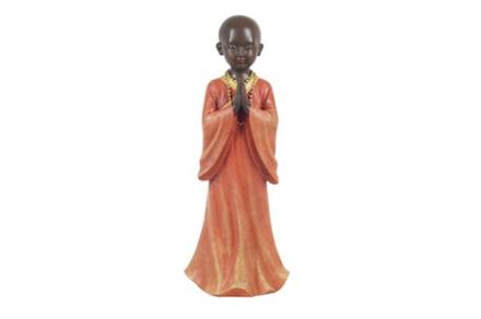 BUDAS Y GANESHAS | FIGURA RESINA NIÑO MONJE DE PIE MEDITANDO 29 X 11.5 X 9.5 CM. BUDAS Y GANESHAS | FIGURA RESINA NIÑO MONJE DE PIE MEDITANDO 29 X 11.5 X 9.5 CM.