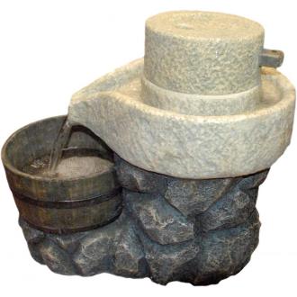FUENTES | Fuente Resina Molino piedra 1 Cubo 50 x 60 cm (Incluye Motor)(Falta tapa trasera)