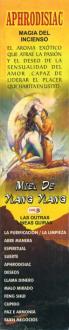 INCIENSOS ESOTERICOS VARIOS | INCIENSO Magia Afrodisiaco - Miel de Ylang Ylang (Contiene 8 varillas) (S)  (HAS)