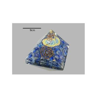 GENERADORES ENERGETICOS | Orgon Piramide Lapislazuli 9 x 9 cm
