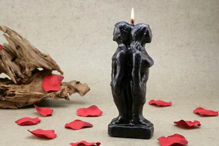 FIGURAS DE CERA | PAREJA UNIDA ESPALDA HOMBRE-MUJER DE CERA NEGRA (SEPARACION) FIGURAS DE CERA | PAREJA UNIDA ESPALDA HOMBRE-MUJER DE CERA NEGRA (SEPARACION)