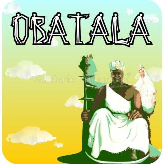 POSTER | POSTER Orisha Obatala - 35 x 35 (Forex 3mm)