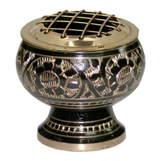 PORTA VELAS | Quemador Incensario Bronce Negro 60 mm PORTA VELAS | Quemador Incensario Bronce Negro 60 mm