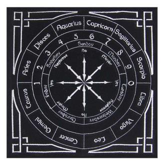 TAPETES Y EXPOSITORES | Tapete Pendulo Astrologia 40 x 40 cm