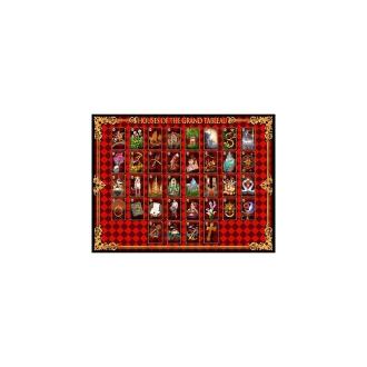 COLECCIONISTAS BOLSAS, TAPETES Y COMPLEMENTOS | Tapete Seda Houses of the Grand Tableau - Ciro Marchetti (Edicion Especial Museo del Tarot) (Firmado) (Artesano hecho a mano) (36"x27") (87x65 cm.)
