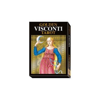 COLECCIONISTAS 22 ARCANOS CASTELLANO | Tarot Golden Visconti Tarot - Pietro Alligo (SP, EN, IT, DE, FR) (22 Arcanos) (Dorado) (Gigante) (SCA)