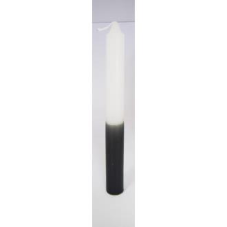 BUJIAS BI COLOR | VELA Bujia Bi-Color Blanco-Negro 20 x 2 cm (P24)