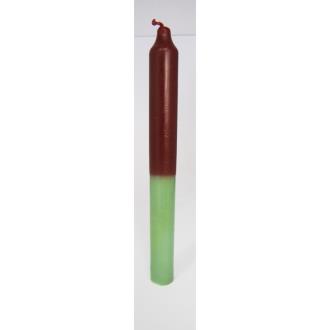 BUJIAS BI COLOR | VELA Bujia Bi-Color Rojo-Verde 20 x 2 cm (P24)