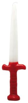 VELAS FORMA | Vela Forma Espada Chango 24 cm  (Blanco-Rojo) VELAS FORMA | Vela Forma Espada Chango 24 cm  (Blanco-Rojo)