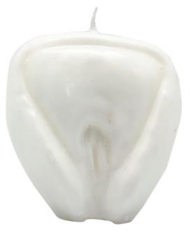 VELAS FORMA | Vela Forma Vagina 9cm (Blanco)