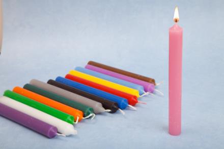 VELAS BASICAS | VELA ROSA 19x2 cm VELAS BASICAS | VELA ROSA 19x2 cm