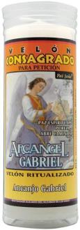 CONSAGRADOS | VELON CONSAGRADO Arcangel Gabriel 14 x 5.5 cm (Incluye Ritual)