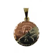 VARIOS ORIGENES DEL MUNDO | Amuleto Malverde Medalla Tumbaga 3 Metales 2.5 cm