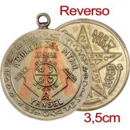 VARIOS ORIGENES DEL MUNDO | Amuleto Yansel con Tetragramaton 3.5 cm (Talisman: Buena Suerte-Dinero-Amor-Salud)