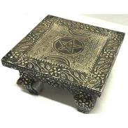 ALTAR | Altar Metal Grabado Pentagrama - Wicca 15 x 15 cm