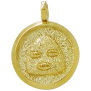 JOYERIA ORTIZ SANTERIA | Medalla joyeria Eleggua Oro 18k chapado (2,7 cm)
