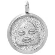 JOYERIA ORTIZ SANTERIA | Medalla joyeria Eleggua Rodio chapado (2,7 cm)
