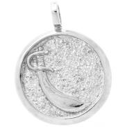 JOYERIA ORTIZ SANTERIA | Medalla joyeria Oggun Rodio chapado (2.9 cm)